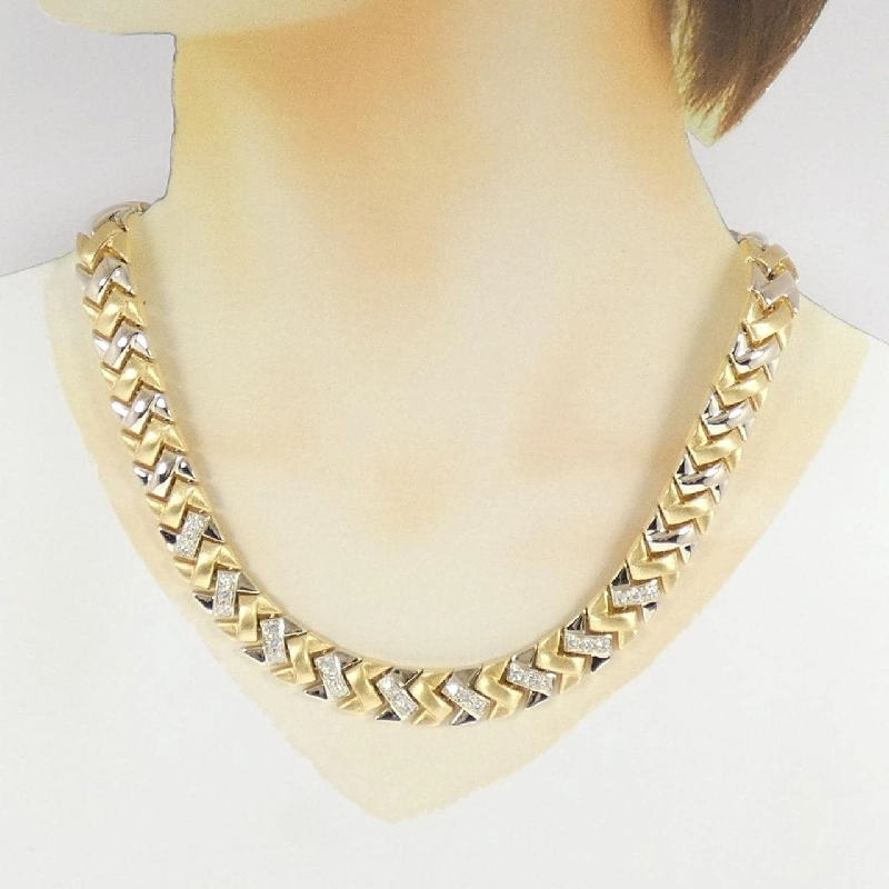 Dây chuyền kim cương 750YG/750WG 1.62CT - Hàng hiệu Authentic 858699