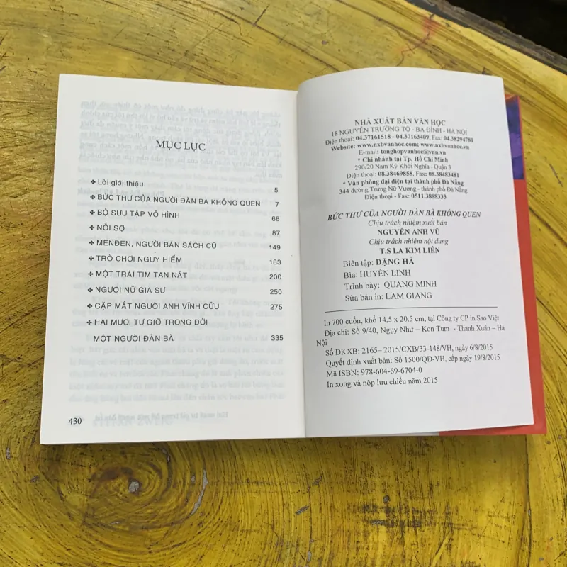  BỨC THƯ CỦA NGƯỜI ĐÀN BÀ KHÔNG QUEN- Stephan zweig 744834