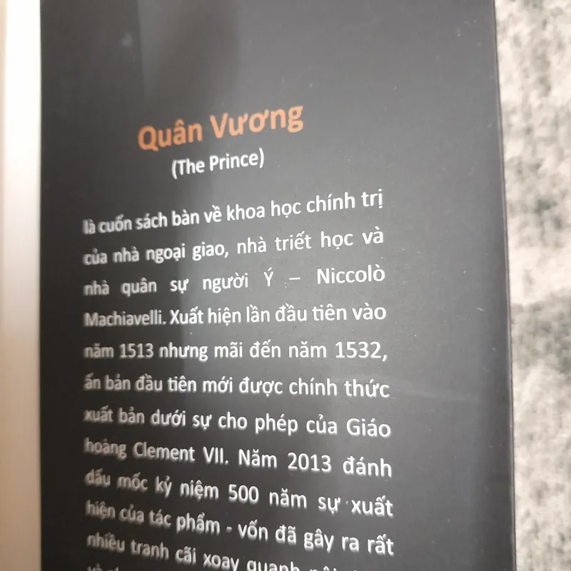 Quân vương. The prince Niccolo Machievilli 574212
