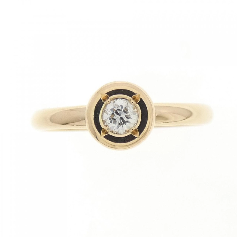 Nhẫn kim cương K18YG 0.11CT 671358