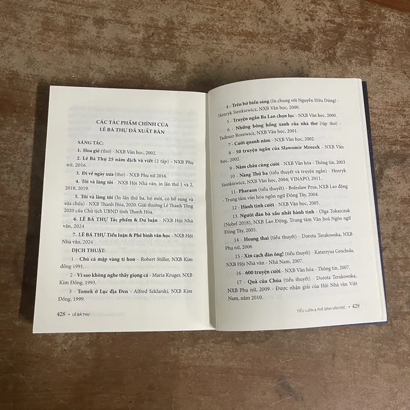 LÊ BÁ THỰ TIỂU LUẬN PHÊ BÌNH VĂN HỌC 674130