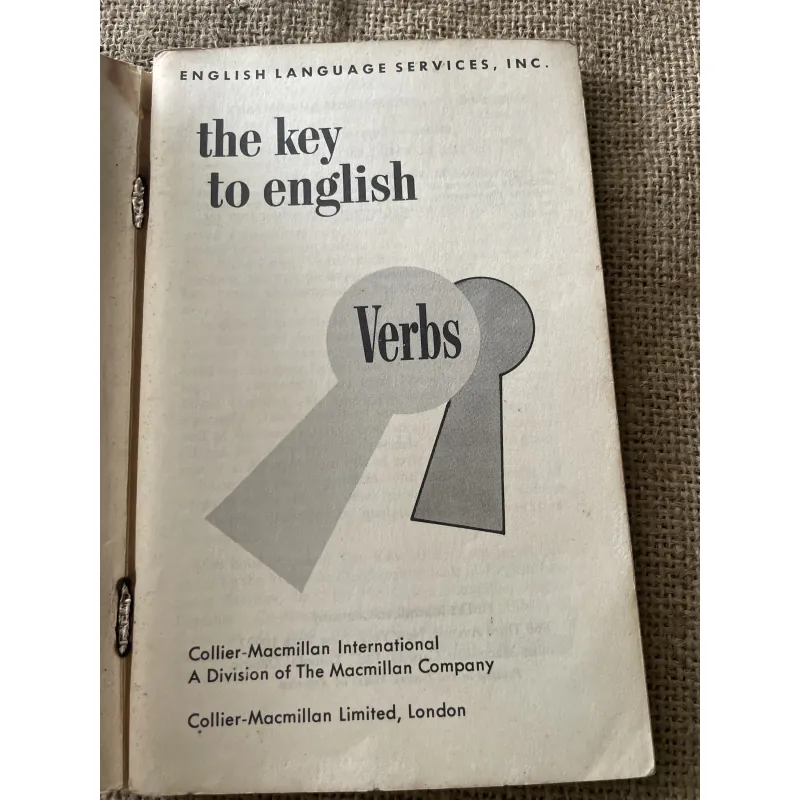 The Key to English VERBS - 1960s 796186