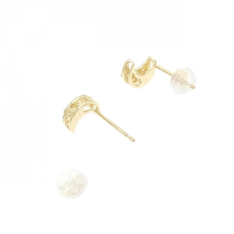 K18YG Bông tai kim cương hình trăng 0.20CT - Hàng hiệu Chính hãng 868825