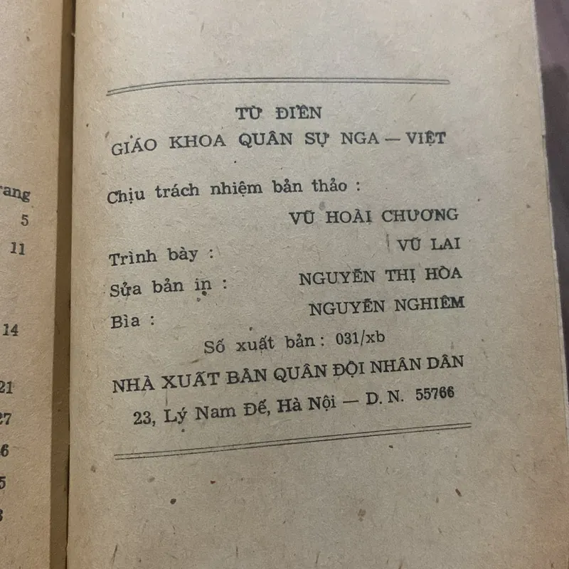 Từ điển giáo khoa quân sự Nga Việt, trên 4000 từ 697103