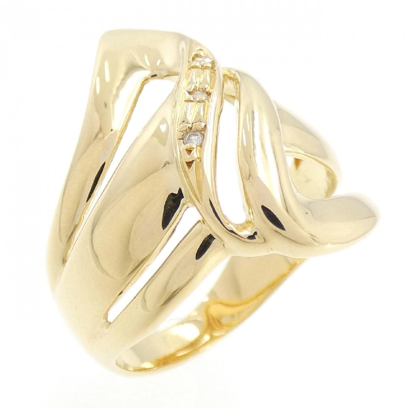 Nhẫn kim cương K18YG 0.02CT 669785