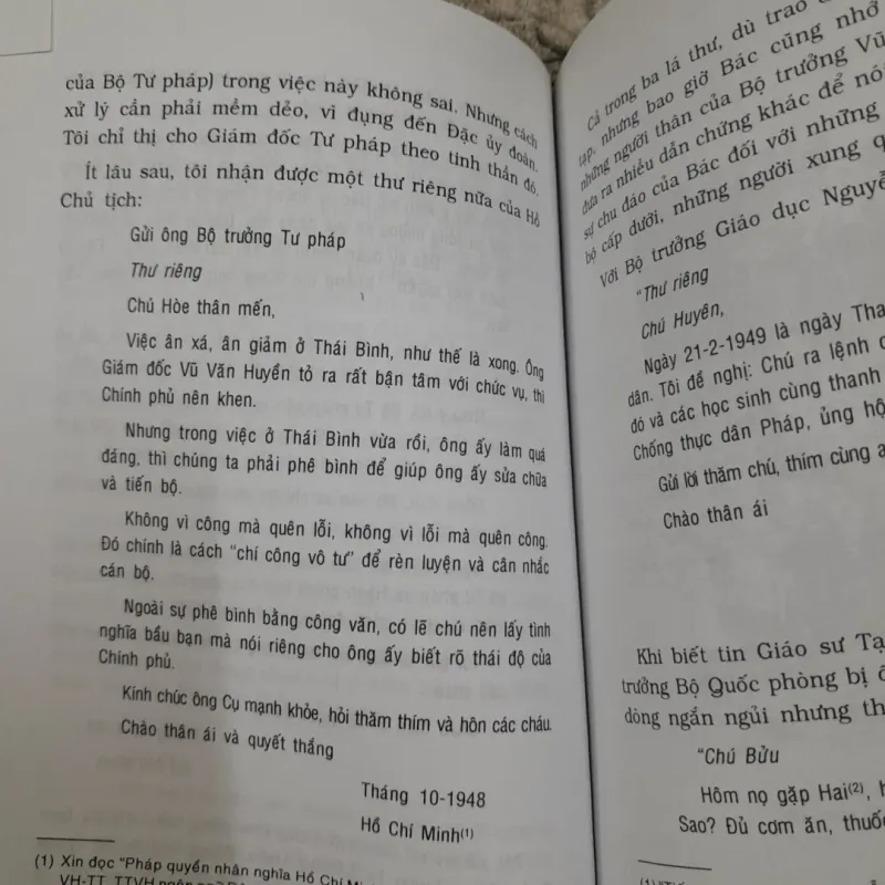 Thư riêng của BÁC HỒ. Biên soạn Trần Quân Ngọc 748494