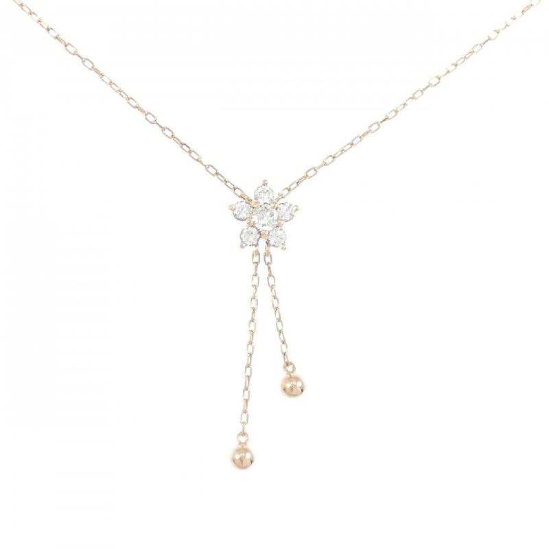 K10PG Hoa Cubic Necklace - Hàng hiệu Chính hãng 859794