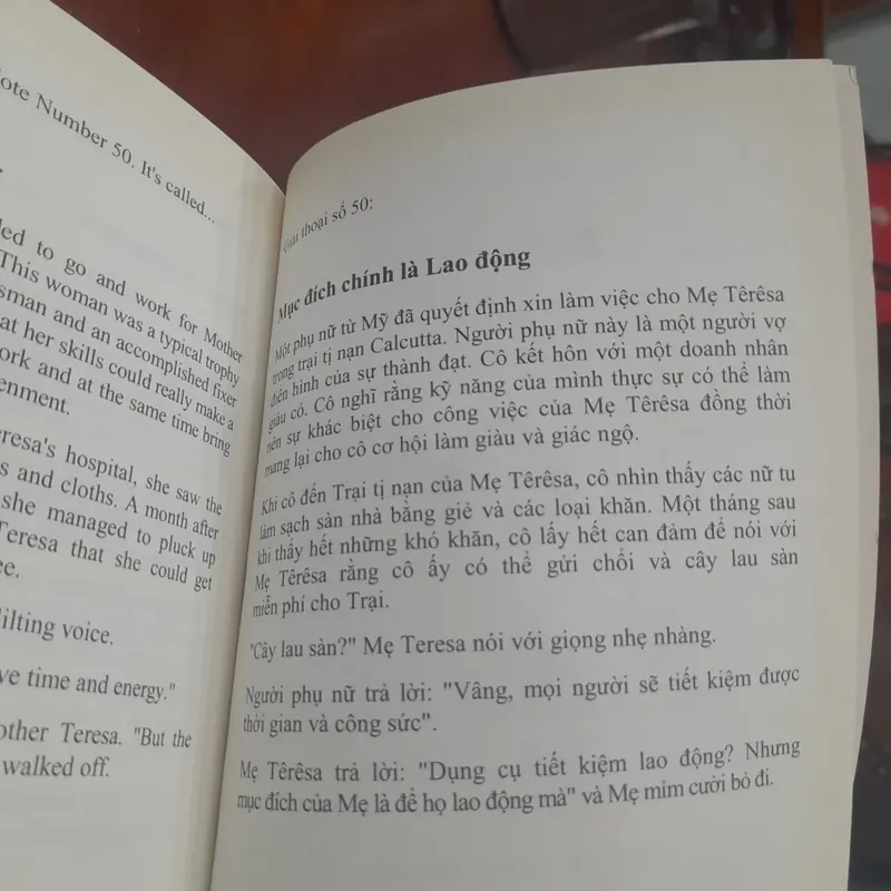 NHỮNG GIAI THOẠI HAY TRONG CUỘC SỐNG VÀ CÔNG VIỆC (song ngữ Anh - Việt) 731208