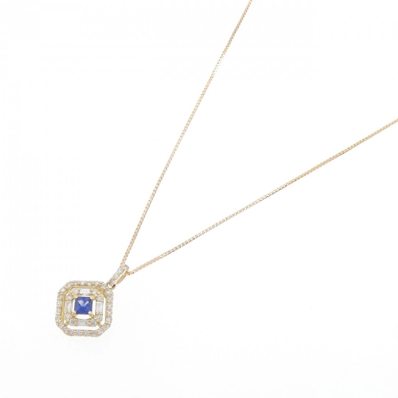 Dây chuyền Sapphire K18YG 0.11CT - Hàng hiệu Chính hãng 863241