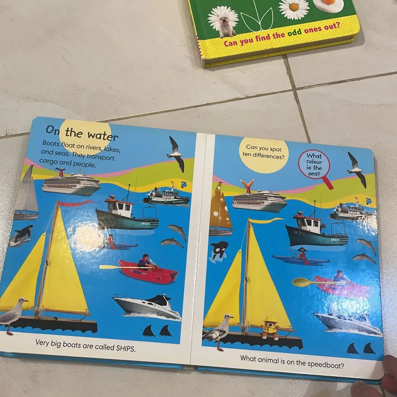 NGOẠI VĂN - tiếng anh trẻ em nxb DK nổi tiếng : Spot the Difference THINGS THAT GO  1027815