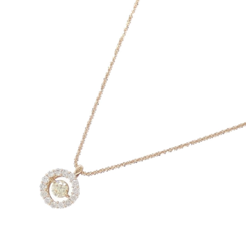 K18PG Dây chuyền kim cương 0.507CT - Hàng hiệu Chính hãng 857331