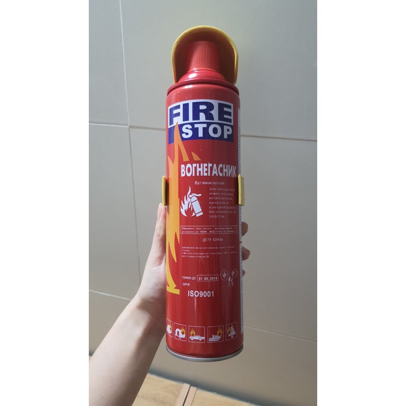 [Mới] Bình Cứu Hỏa Mini FIRE STOP dung tích 1000ml cho xe ô tô, nhà ở, văn phòng 170113