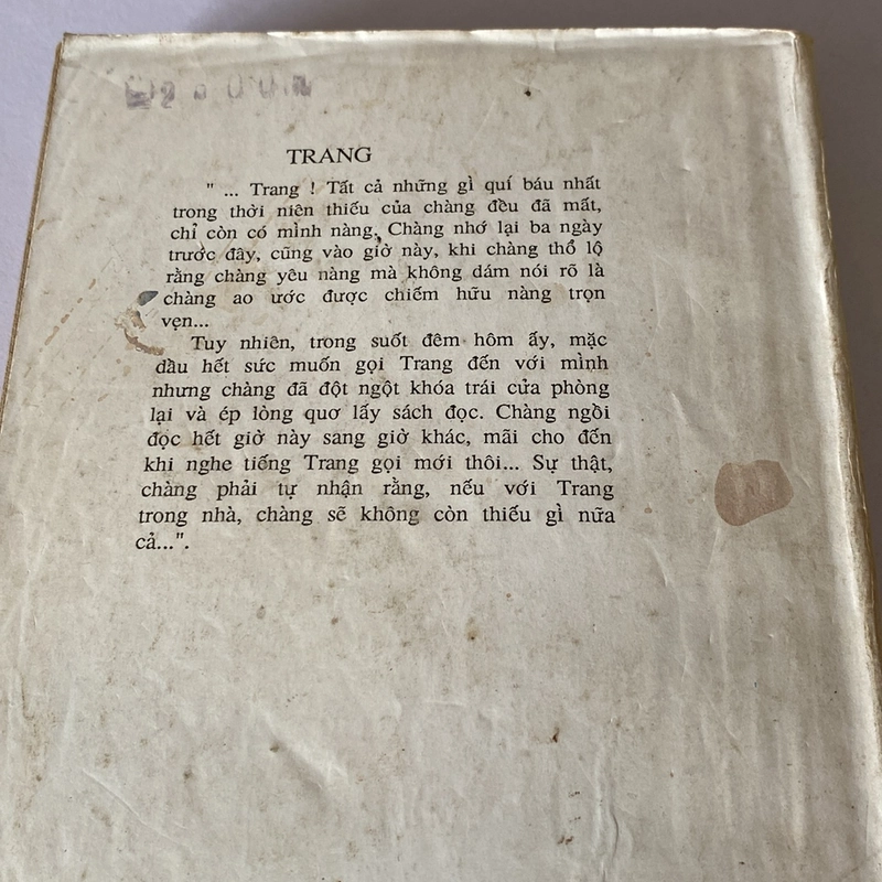 TRANG, PEARL BUCK, GIẢI NOBEL VĂN CHƯƠNG 1938 (XB 1989) 507120