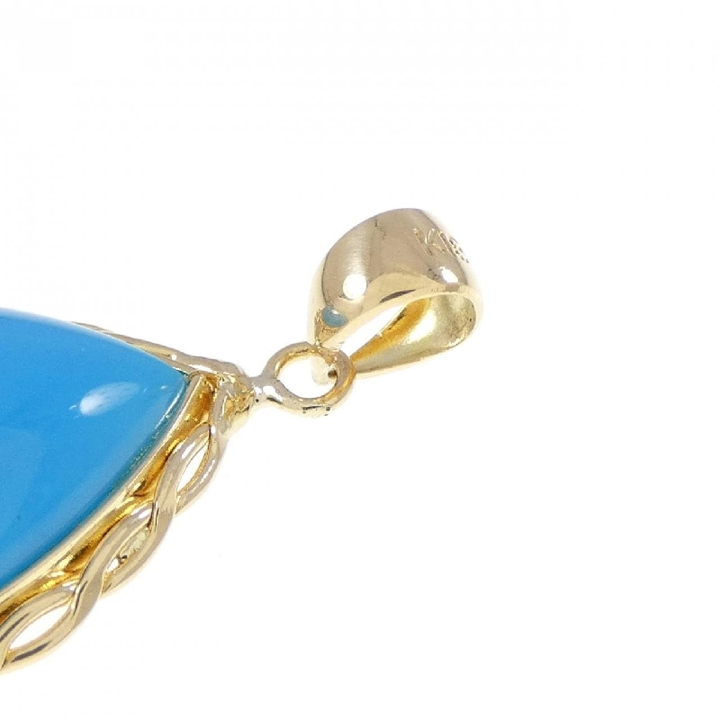 K18YG Mặt dây chuyền Turquoise - Hàng hiệu Chính hãng 862054