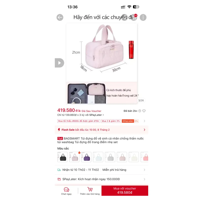 Túi đựng mỹ phầm 797789