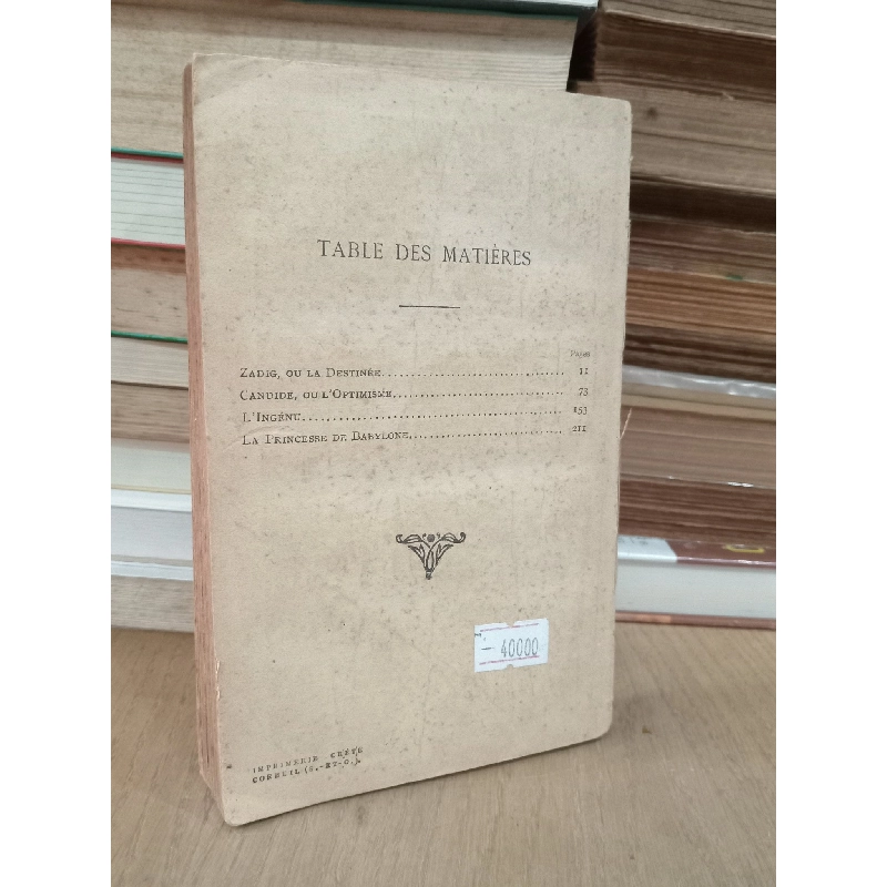 Voltaire: Zadig, Candide, L'ingénu, La princesse, De babylone 751431