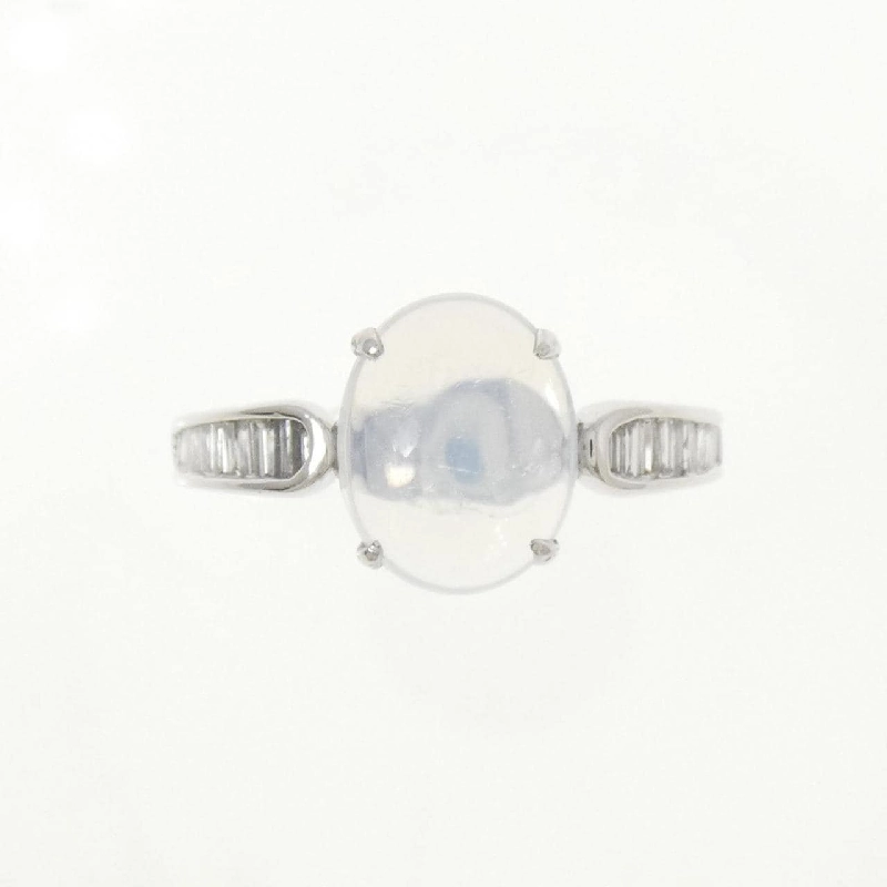 Nhẫn đá mặt trăng K18WG 2.00CT - Hàng hiệu Chính hãng 854702