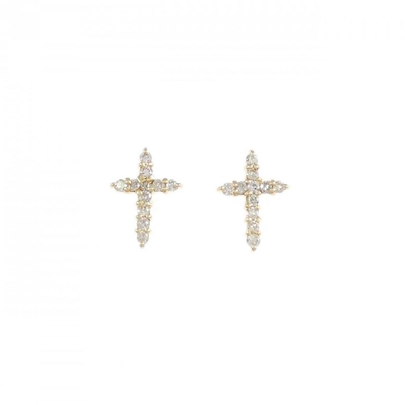 K18YG Bông tai kim cương 0.10CT - Hàng hiệu Chính hãng 863036