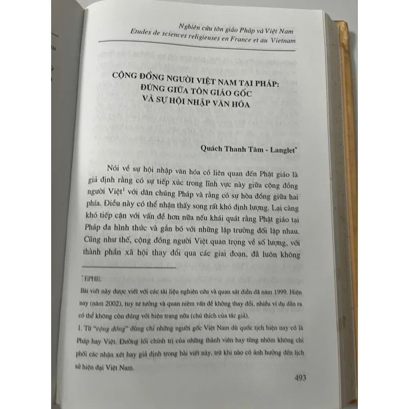Nghiên cứu tôn giáo Pháp và Việt Nam - Đỗ Quang Hưng & Claude Langlois 1023730
