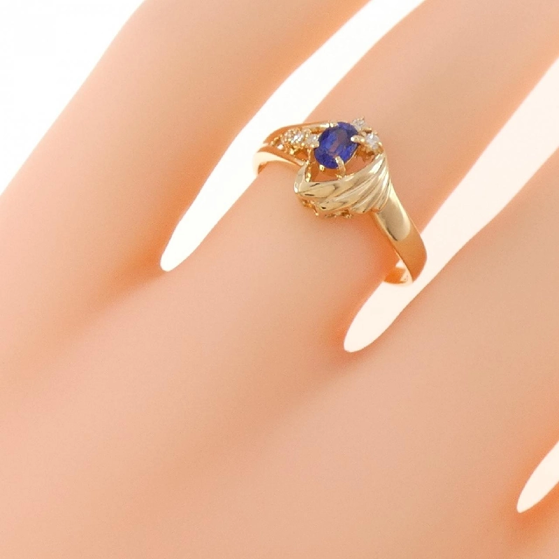 Nhẫn Sapphire K18YG 0.25CT 669390