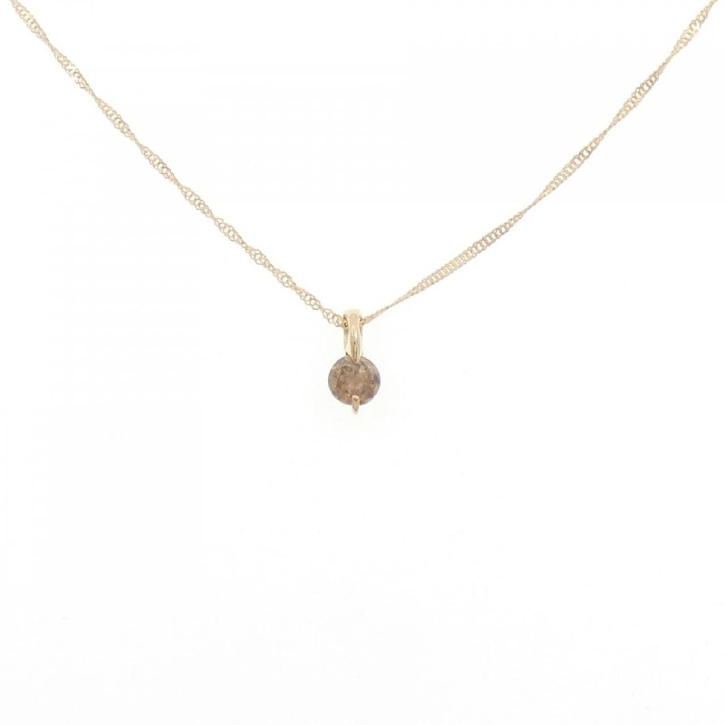 K18YG Solitaire Dây chuyền kim cương 0.2CT - Hàng hiệu Chính hãng 861599