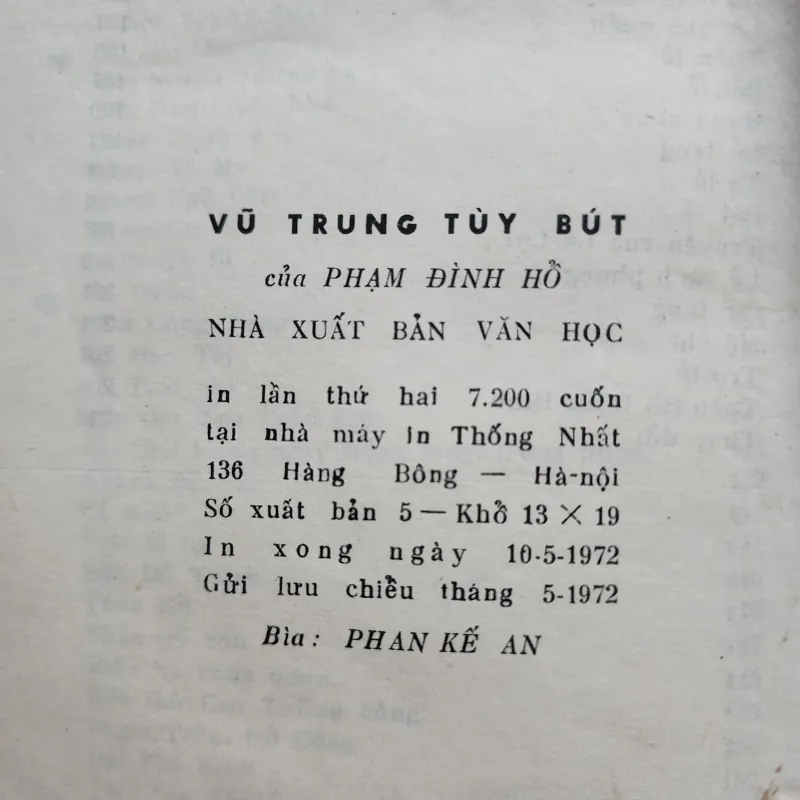 Vũ trung tùy bút | Phạm đình hổ | 1972 1021942