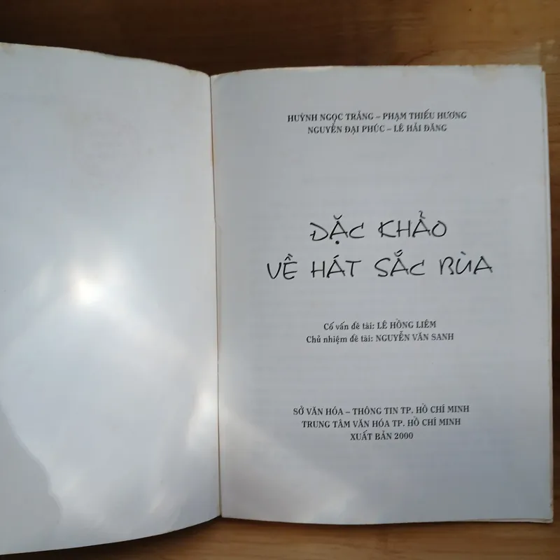 Đặc Khảo Về Hát Sắc Bùa (Xb 2000) 726128