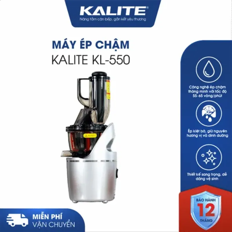 Máy Ép Chậm Kalite KL-550 Cao Cấp – Ép Siêu Kiệt Bã 98%, Giữ Trọn Vitamin & Enzyme 591223