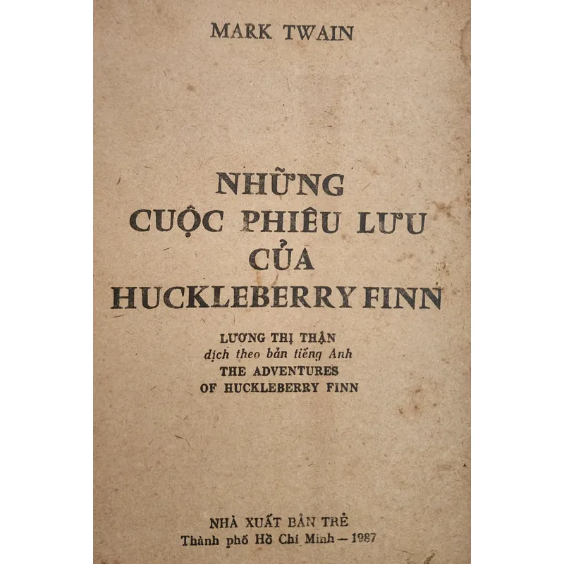 Mark Twain - NHỮNG CUỘC PHIÊU LƯU CỦA HUCKLEBERRY FINN (có tranh vẽ) 726886