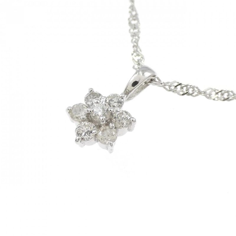 Dây chuyền kim cương hoa PT900/PT850 0.15CT - Hàng hiệu Chính hãng 859133