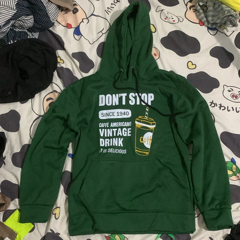 Áo hoodie màu xanh mới 443971