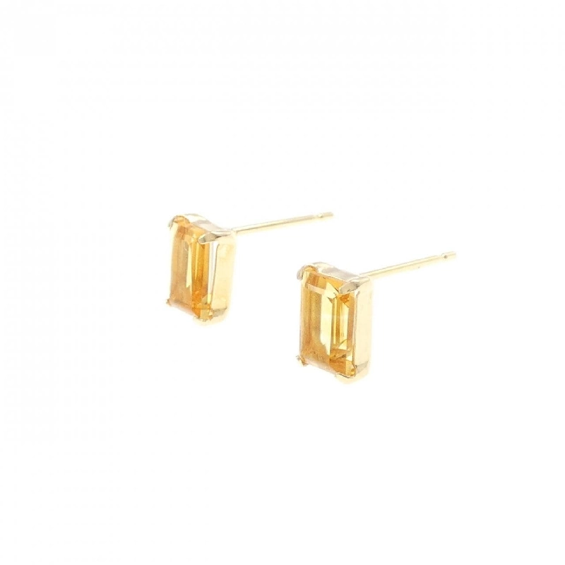 K18YG Citrine Earrings - Hàng hiệu Authentic 869862