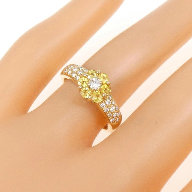 Nhẫn Sapphire K18YG 0.60CT 673005