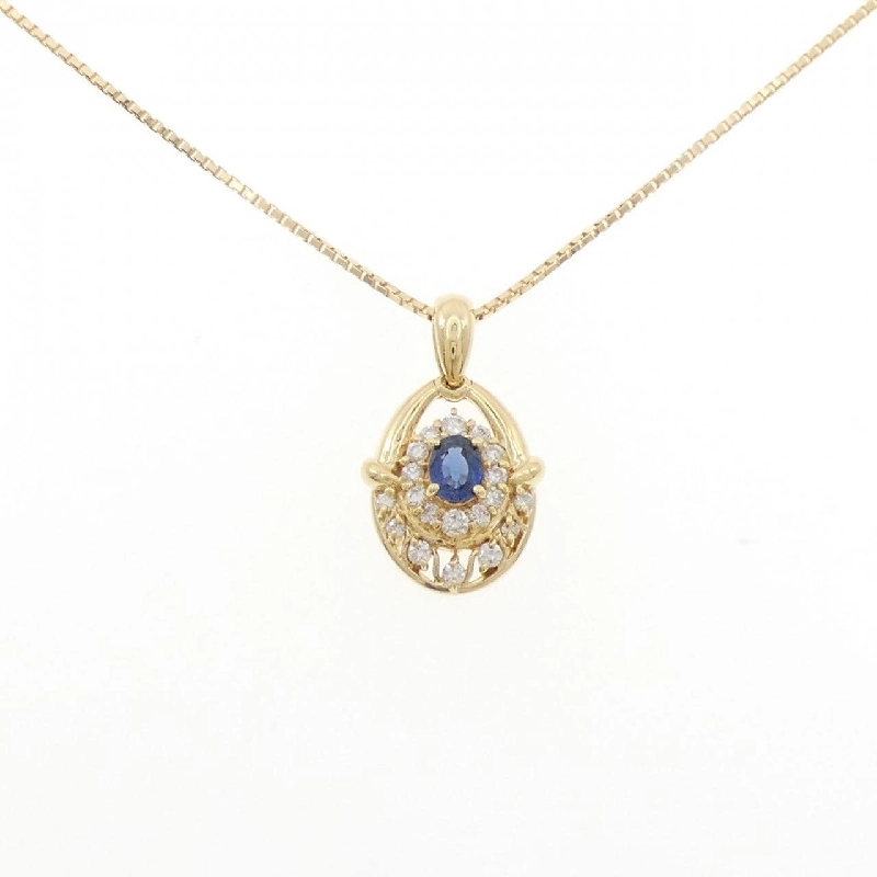 K18YG Sapphire Necklace 0.52CT - Hàng hiệu Authentic 859131