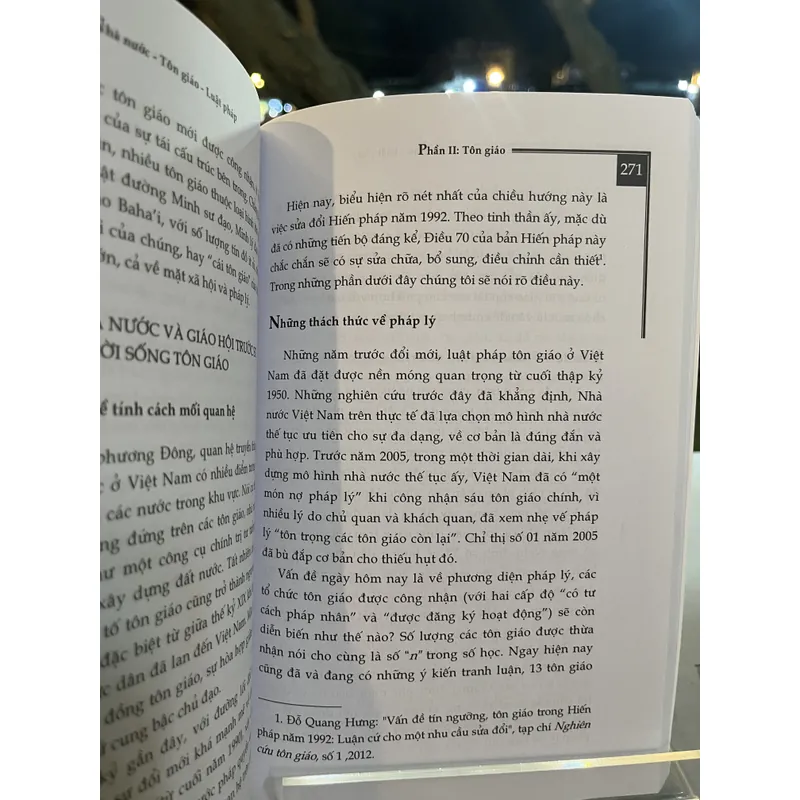 NHÀ NƯỚC TÔN GIÁO LUẬT PHÁP 705006