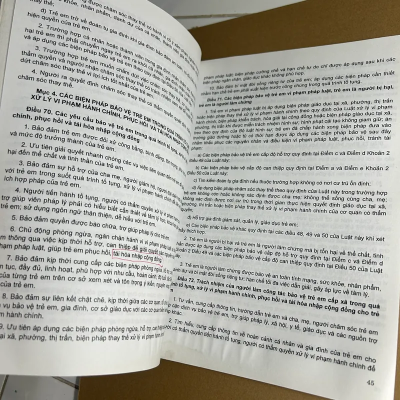 Những điều cần biết về quyền trẻ em - luật trẻ em và các chương trình hành động bảo vệ,.. 732511
