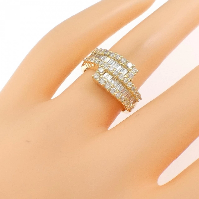 Nhẫn kim cương K18YG 1.10CT 669555