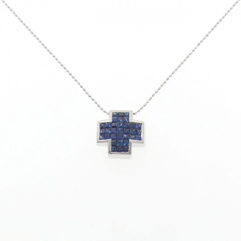 K18WG Sapphire Necklace 1.20CT - Hàng hiệu Chính hãng 856518