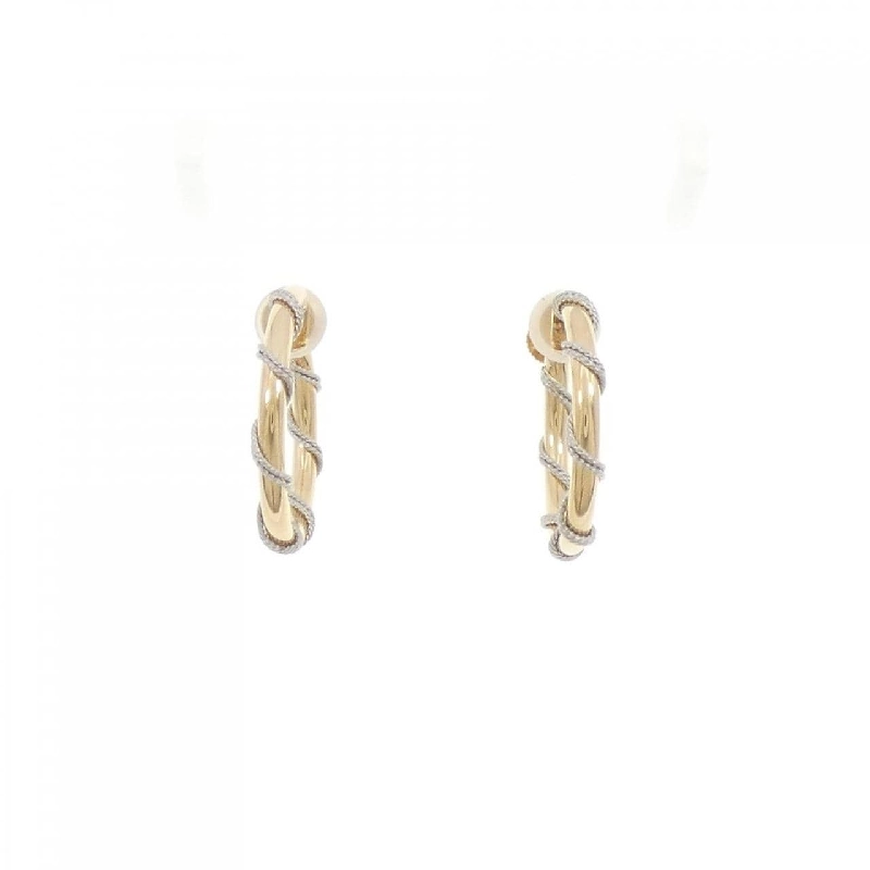 K18YG/PT900 Bông tai - Hàng hiệu Authentic 873000