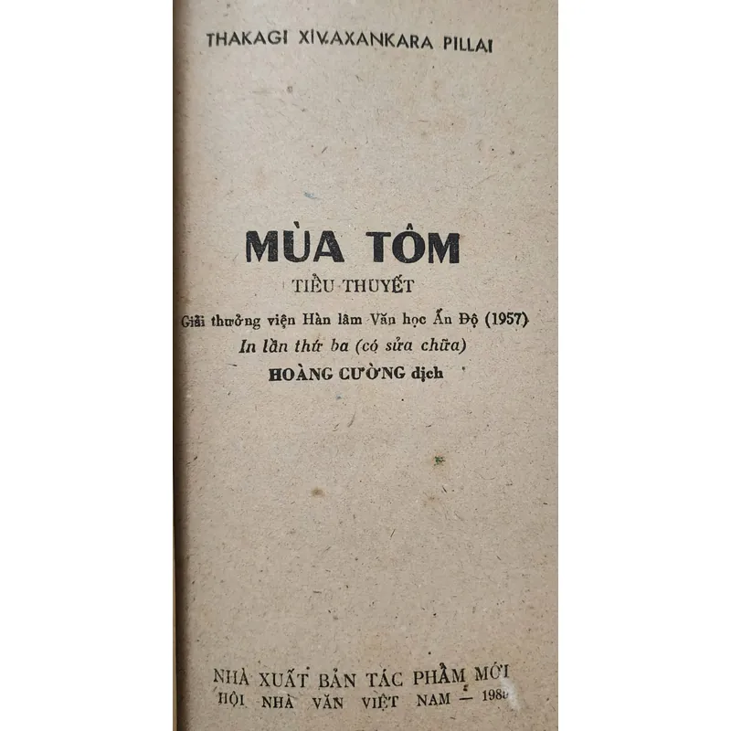 Văn học kinh điển Ấn Độ: MÙA TÔM 709178