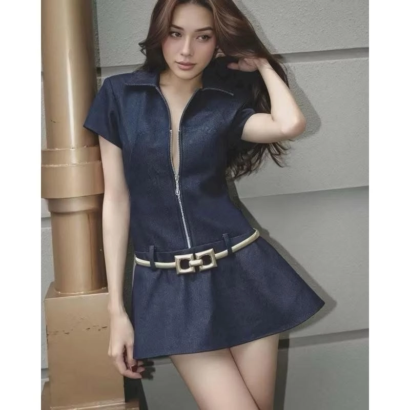 Váy jean màu xanh hàng bao chuẩn đẹp 445075