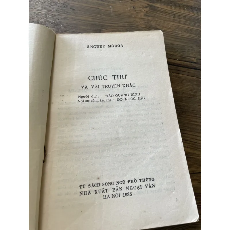 Chúc thư - ANDRÉ- MAUROIS LE TESTAMENT ET - AUTRES NOUVELLES -  990596