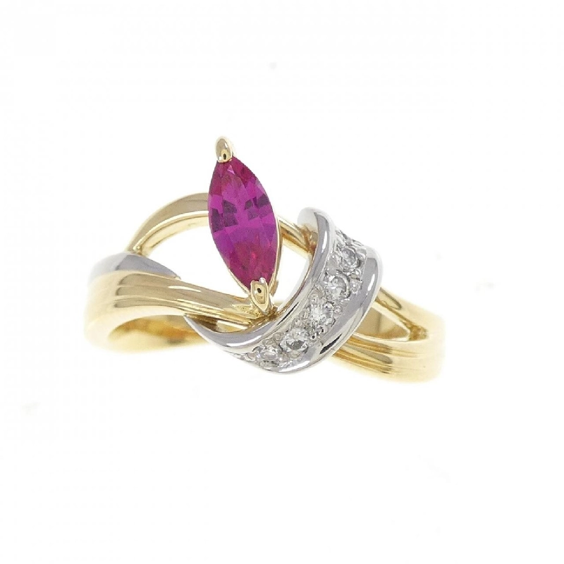 Nhẫn Ruby tổng hợp CléSainBère 0.29CT - Hàng hiệu Authentic 837141