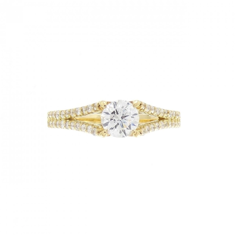 Nhẫn kim cương K18YG 0.507CT 670929