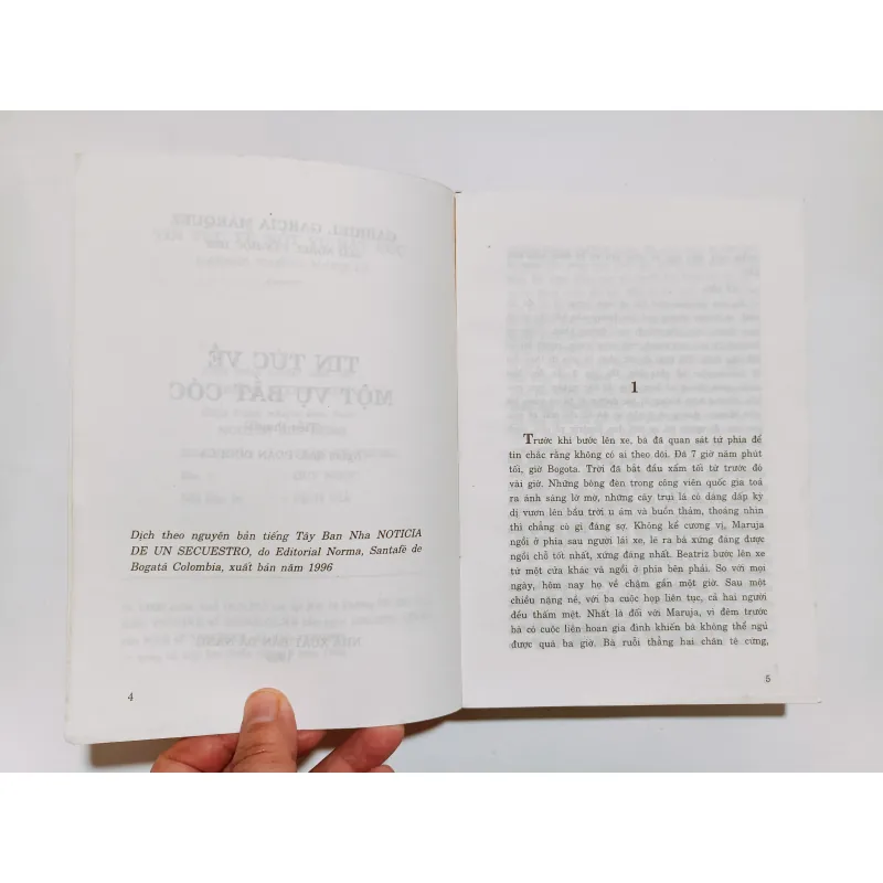 Tin Tức Về Một Vụ Bắt Cóc - Gabriel Garcia Marquez 
Tác giả đạt giải Nobel Văn Học 1982 936398