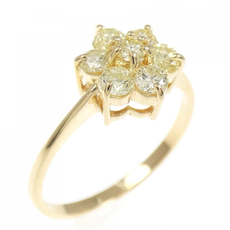 Nhẫn kim cương hoa K18YG 0.50CT - Hàng hiệu Authentic 853953
