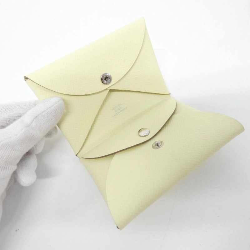 【Sản phẩm chưa sử dụng】Ví tiền Hermes Calvi Duo 083035CK 620873