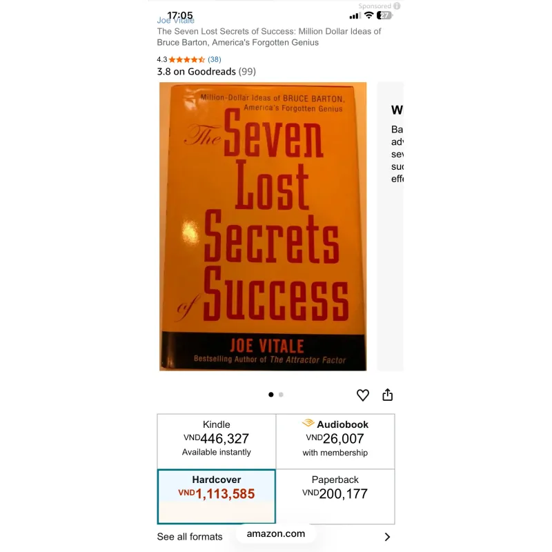 The Seven Lost Secrets of Success- Joe Vital 777329