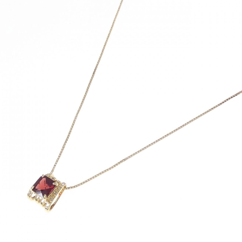 K18YG Garnet Necklace - Hàng hiệu Authentic 859235