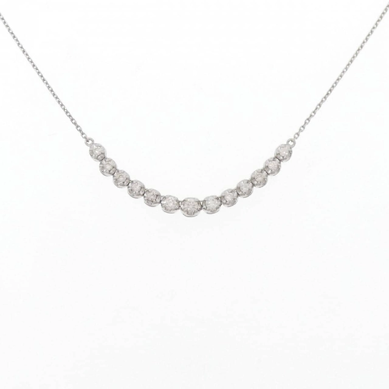 K18WG Dây chuyền kim cương 0.25CT - Hàng hiệu Chính hãng 860447